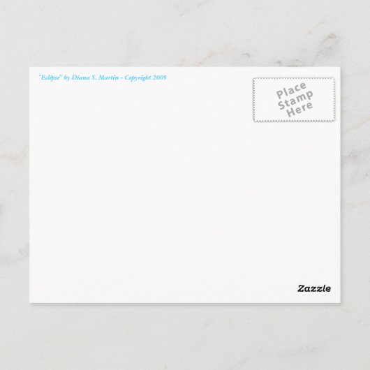 Carte Postale Éclipse (Dos)