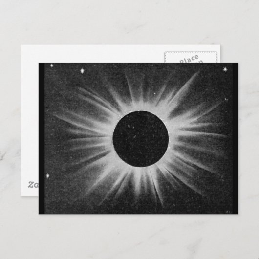 Carte Postale Éclipse (Devant / Derrière)