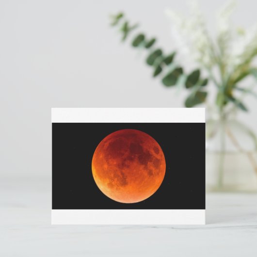 Carte Postale Éclipse de la lune de sang (Debout devant)