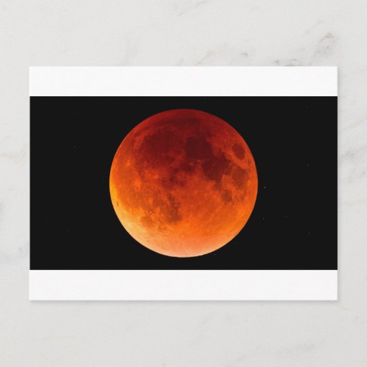 Carte Postale Éclipse de la lune de sang (Devant)