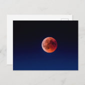 Carte postale Eclipse de Lune de Sang (Suisse) (Devant / Derrière)