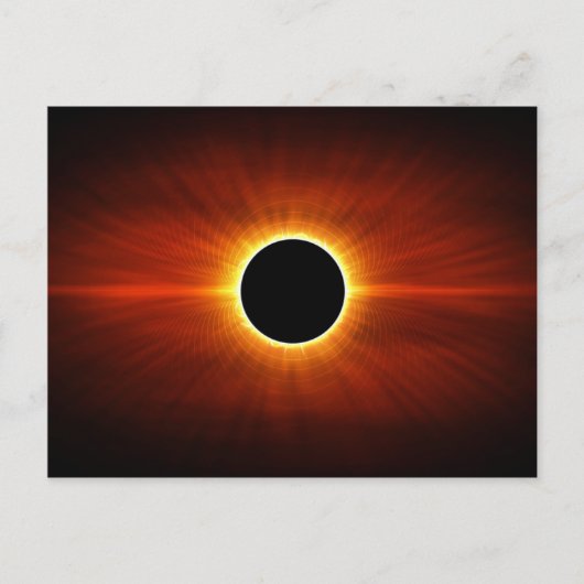 Carte Postale Éclipse de Soleil (Devant)
