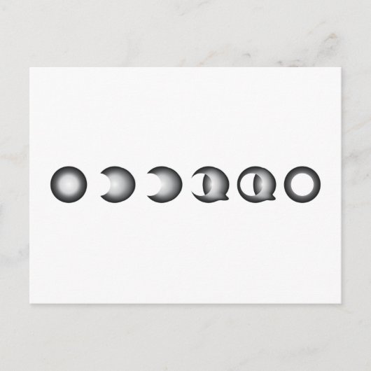 Carte Postale éclipse lunaire (Devant)