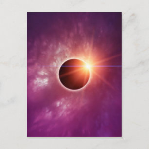 Carte Postale Éclipse solaire