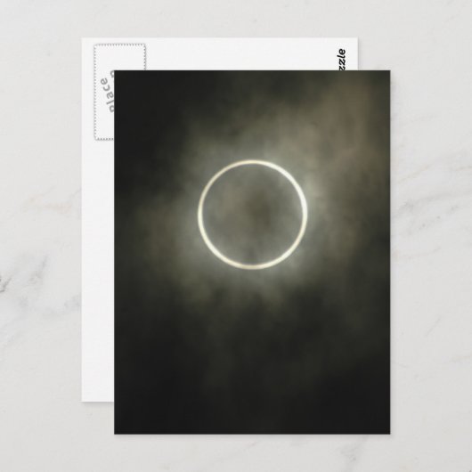 Carte Postale Éclipse solaire (Devant / Derrière)