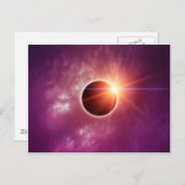 Carte Postale Éclipse solaire (Devant / Derrière)