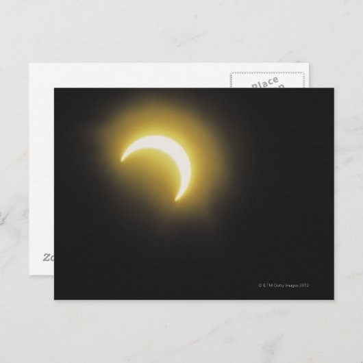 Carte Postale Éclipse solaire (Devant / Derrière)