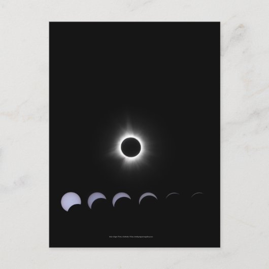 Carte Postale Éclipse solaire 2024 (Devant)