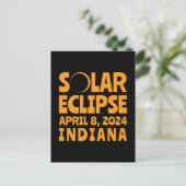 Carte Postale Éclipse solaire 2024 Indiana (Debout devant)