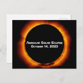 Carte Postale Éclipse solaire annuelle 2023 (Devant / Derrière)