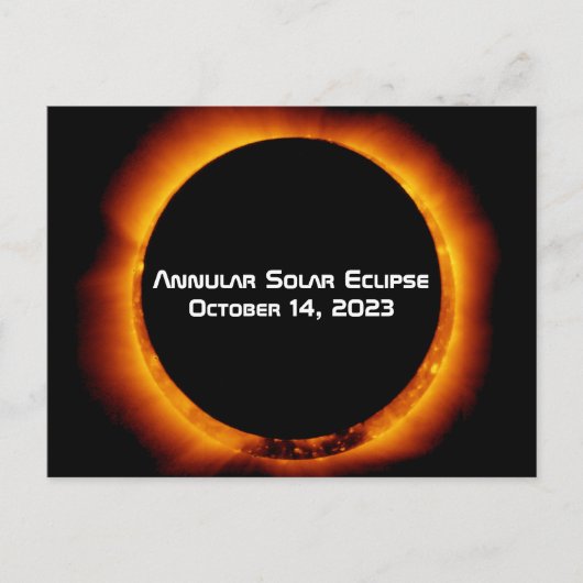 Carte Postale Éclipse solaire annuelle 2023 (Devant)