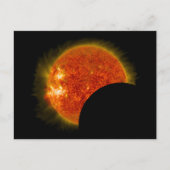 Carte Postale Éclipse solaire en cours (Devant)