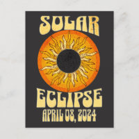 Éclipse solaire rétro Total 8 avril 2024