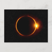 Carte Postale Éclipse solaire Sun foncé et lune (Devant)