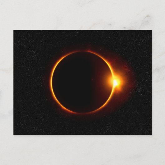 Carte Postale Éclipse solaire Sun foncé et lune (Devant)