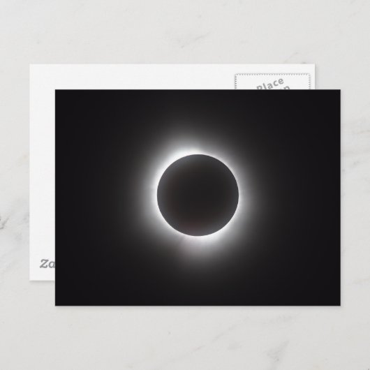 Carte Postale Éclipse solaire totale (Devant / Derrière)