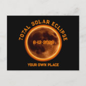 Carte Postale Éclipse solaire totale 12 août 2026 (Devant)