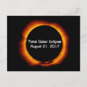 Carte Postale Éclipse solaire totale 2017 (Devant)
