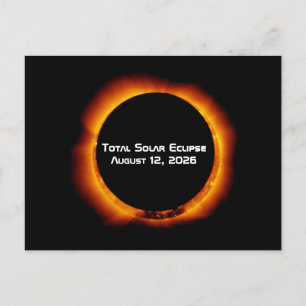 Carte Postale Éclipse solaire totale de 2026