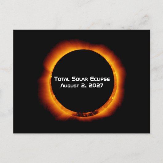 Carte Postale Éclipse solaire totale du siècle 2027 (Devant)