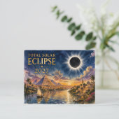 Carte Postale Éclipse totale de soleil 2027 Égypte (Debout devant)