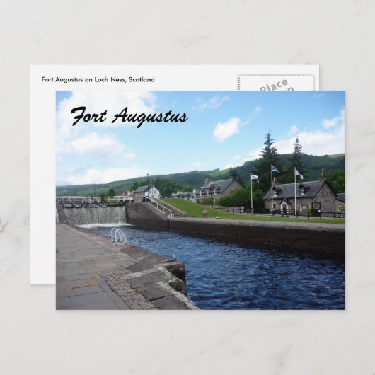 Carte Postale écluse de Fort Augustus (Devant / Derrière)