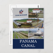 Carte Postale écluses du canal panama (Devant / Derrière)