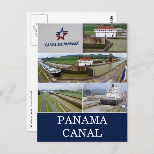 Carte Postale écluses du canal panama (Devant / Derrière)
