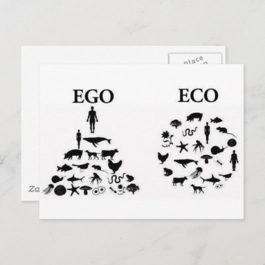 Carte Postale éco ego (Devant / Derrière)