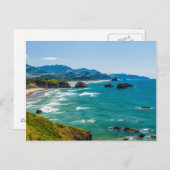 Carte Postale Ecola State Park, Oregon. Panorama de Crescent (Devant / Derrière)