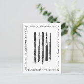 Carte Postale École Alphabet (Debout devant)