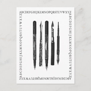 Carte Postale École alphabétique