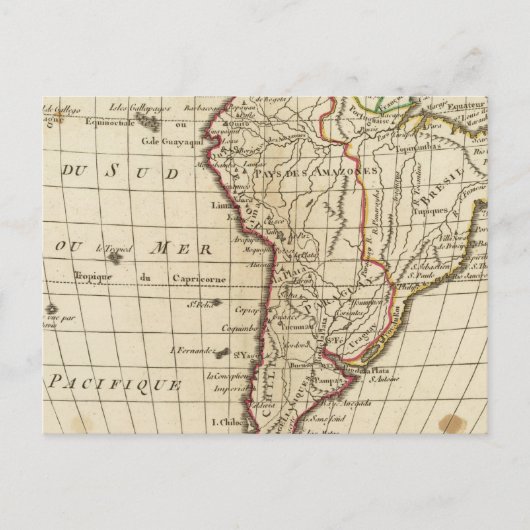 Carte Postale École d'Amérique du Sud (Devant)