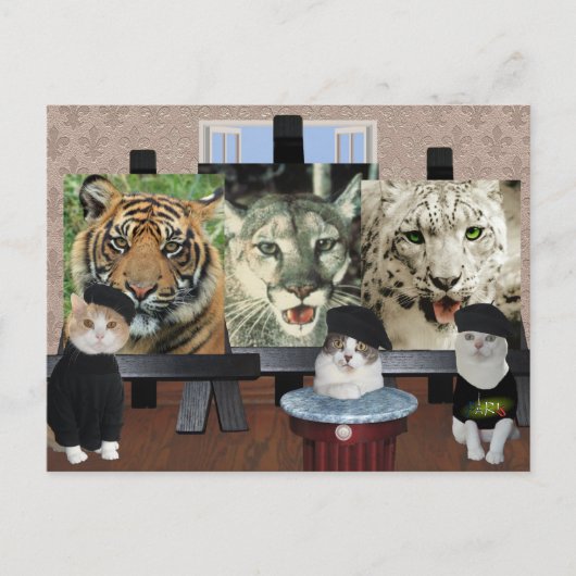 Carte Postale École d'art Kitty (Devant)