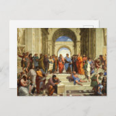 Carte Postale École d'Athènes (Devant / Derrière)