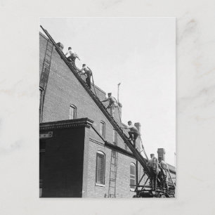 Carte Postale École de formation des pompiers, 1920