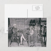 Carte Postale École de la vieille époque en Pennsylvanie (Devant / Derrière)