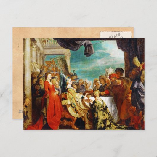 Carte Postale École de Rubens - Alboin et Rosamunde Peter Paul (Devant / Derrière)