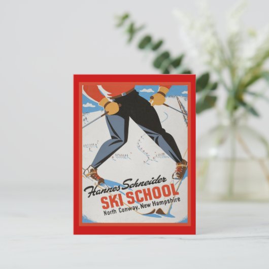 Carte Postale École de ski Hannes Schneider (Debout devant)