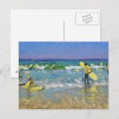 Carte Postale École de surf à St Ives (Devant / Derrière)