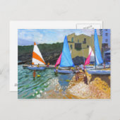 Carte Postale école de voile calella de palafrugall costa (Devant / Derrière)