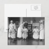 Carte Postale École d'infirmières, les années 1900 tôt (Devant / Derrière)