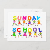 Carte Postale École du dimanche (Devant / Derrière)