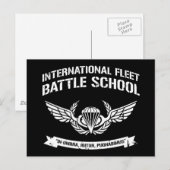 Carte Postale École internationale de combat de la flotte Ender (Devant / Derrière)