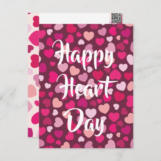 Carte Postale École pour enfants Saint-Valentin (Devant / Derrière)