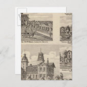 Carte Postale École publique de Valparaiso City (Devant / Derrière)