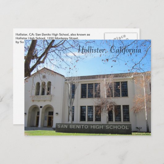 Carte Postale École secondaire de San Benito (Devant / Derrière)