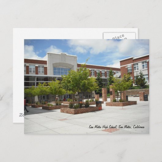 Carte Postale École secondaire de San Mateo (Devant / Derrière)