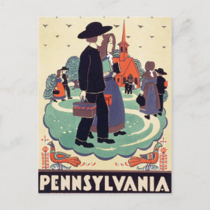 Carte Postale École vintage de Pennsylvanie