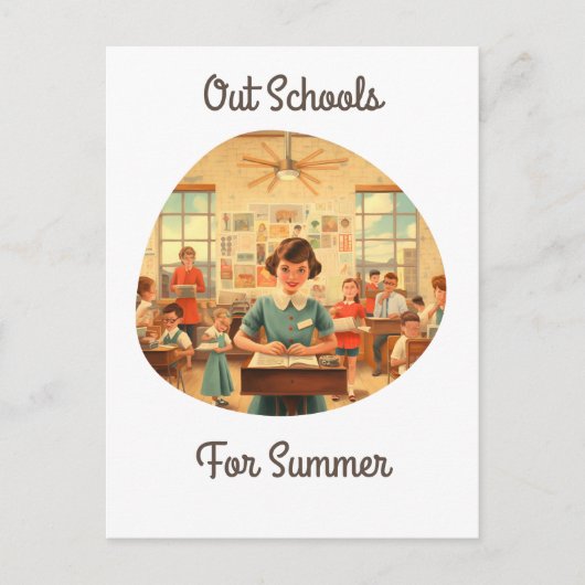 Carte Postale Écoles en été (Devant)